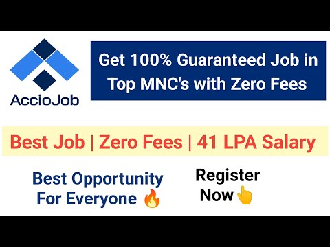 💯% Guaranteed Job with Zero Fees | AccioJob | pay after placement | #acciojob