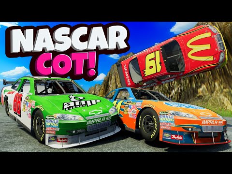 NEW NASCAR COT Stock Car Creates TOTAL CHAOS in BeamNG Drive Mods!