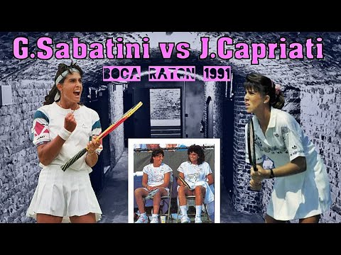 Gabriela Sabatini vs Jennifer Capriati 💖 Boca Raton 1991 (Full Match).