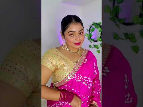 My Karwa Chauth Look in Saree #shorts #youtubeshorts #karwachauthspecial