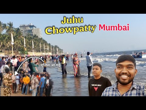 Juhu Chowpatty Mumbai 🏖️ || Police a gai