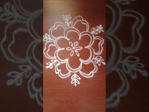 Part 2 easy rangoli design #daily #rangoli #indiandesign #muggulu