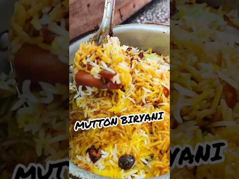 MUTTON BIRYANI 🍖🍜 | Mutton dum biryani | Idrish mutton biryani #shorts #muttonbiryani #mutton