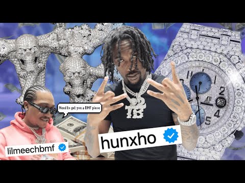 HUNXHO runs into Lil Meech while dropping $200k at Jewelry Unlimited!!