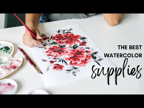 My Top Watercolor Supplies and Recommendations (paper, brushes, paint, palettes, & more!)