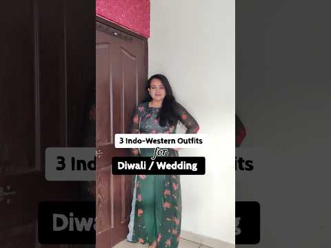 3 Viral Indo-Western Outfit Ideas 💡| Diwali and Wedding Season 🤯#fashion #trending #shorts