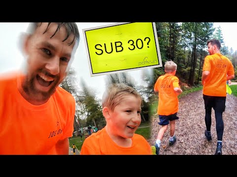 Pacing my youngest subscriber to a SUB 30 5K (Alice Holt parkrun)