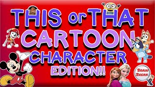 This or That? Cartoon Character Edition! | Would You Rather? | Fun Fitness for Kids | GoNoodle| PE