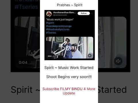 #Spirit Update #Prabhas #sandeepreddyvanga #harshvardhan #RebelStar #Tollywood #tseries #Animal