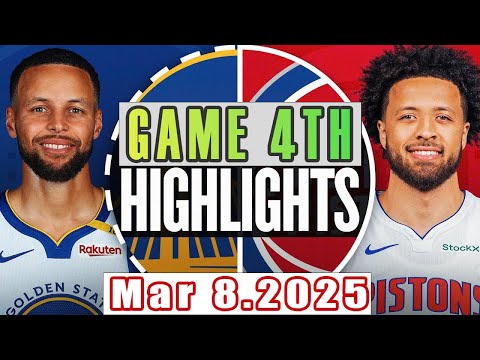 Golden State Warriors Vs Detroit Pistons Game 4th Highlights Mar 07,2025 NBA Season 2024-25