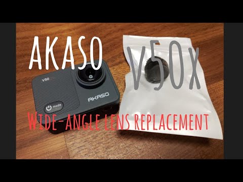 akaso v50x action camera I attached a super wide-angle lens! 超広角レンズ付けてみた！