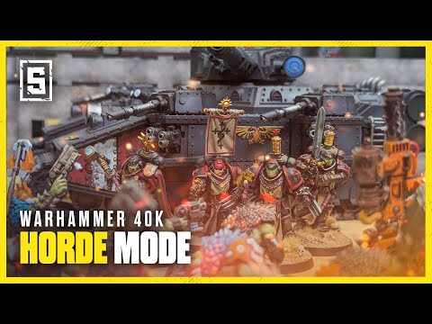 Black Templars & Astra Militarum vs Orks | War For Armageddon Horde Mode Battle Report