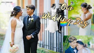 FULL WEDDING DAY of Dilla and Shali 👰🏽‍♀️🤵🏽🏳️‍🌈🇮🇹🇱🇰 | Lesbian Marriage | part01