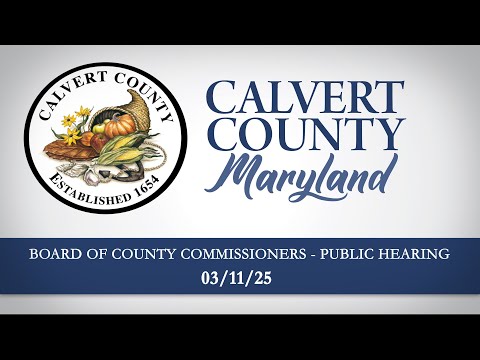 Board of County Commissioners - Public Hearing - 03/11/2025