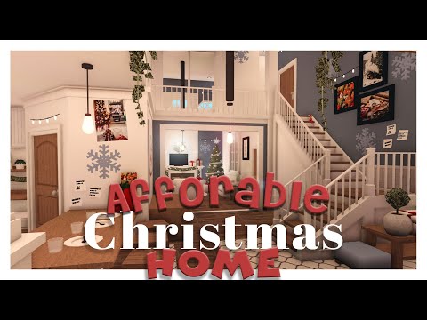 Affordable Christmas home | Bloxburg | No advanced placing | No large plot