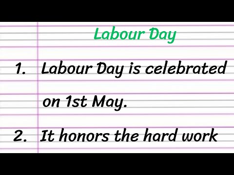 Labour Day Essay in English 10 Lines || Short Essay on Labour Day || Labour Day Essay in English