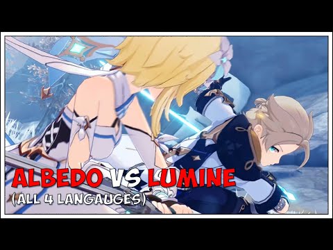 Albedo v Lumine | Genshin Impact | All 4 Langauges