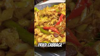 SUPER EASY FRIED CABBAGE #cooking #shorts