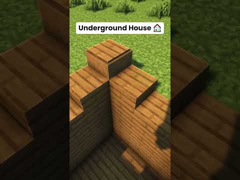 Minecraft Underground House 🏠 #shorts