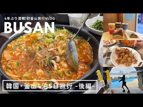 韓国 釜山グルメ｜食べてばかりの後半戦🔥一番好きな韓国料理に出会った日❤️地元民おすすめグルメと名物グルメとタンフル🍓｜vlog｜kuilog