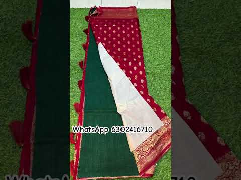 Benaras small butee sarees 6302416710 #trending #saree #handloomed #fashion #trendingshorts #fallow