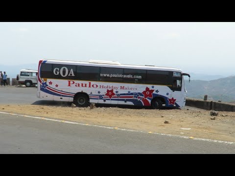 BEAUTIFULLY CAPTURED HAIR BEND TURNING OF GOA DEPOT KADAMBA AND PAULO TRAVELS GOA AT GAGANBAWDA GHAT