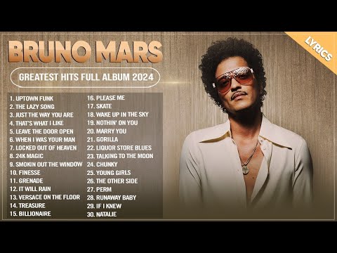 Bruno Mars Songs 2024 | Greatest Hits Full Album 2024 | Top 30 Best Playlist Of All Time Lyrics