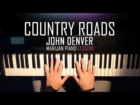 How To Play: John Denver - Take Me Home, Country Roads | Piano Tutorial Lesson + Sheets