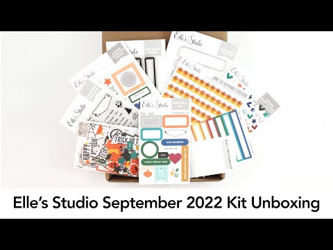 Elle's Studio September 2022 Kit Unboxing