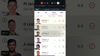 #SA25#SECvsMICT#todaymatchdreamteam#goals#dreemteem#growsubscribers#trending#ipl#viralshort#views###