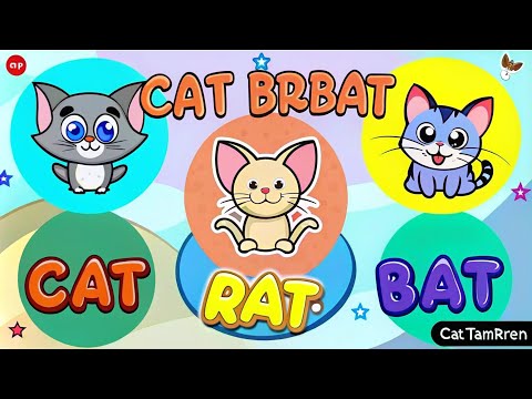 Word Family _at | Word Families 1 | The CatSat | Phonics | Sight words for kids| Animated Stories ..