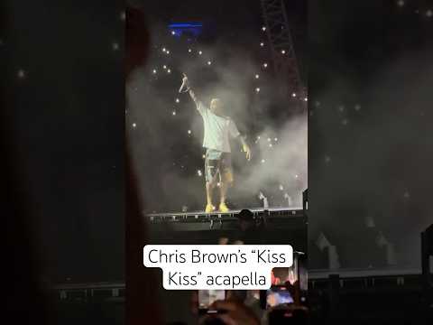 Chris Brown’s “Kiss Kiss” acapella in Brazil 🇧🇷 #chrisbrown #rnb #pop #popmusic #singer