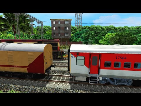 TRAIN SIMULATOR I ICF PARCEL VAN COUPLING LHB RED COACH I BUMPY RAILROAD I Railworks I RAILWAY RITAM