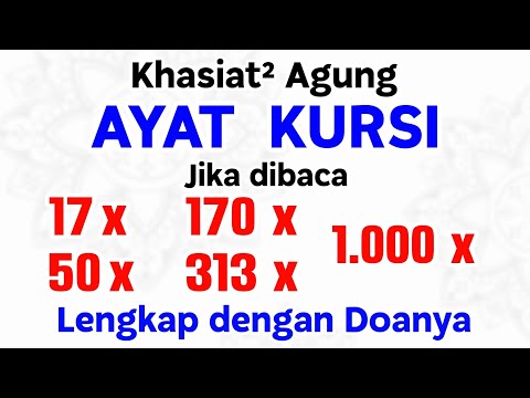 #228   Faidah Agung Ayat Kursi dengan Bilangan Tertentu