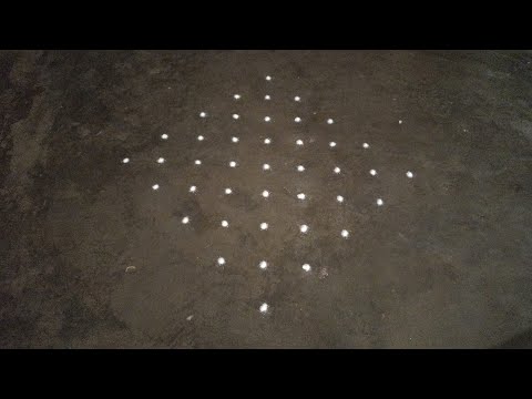 9 x 1 dots elegant beautiful kambi kolam | simple sikku kolam | SathyaSelva Arts