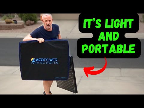 Discover the Future: Testing the 200W Lightweight Solar Suitcase by ACOPOWER!