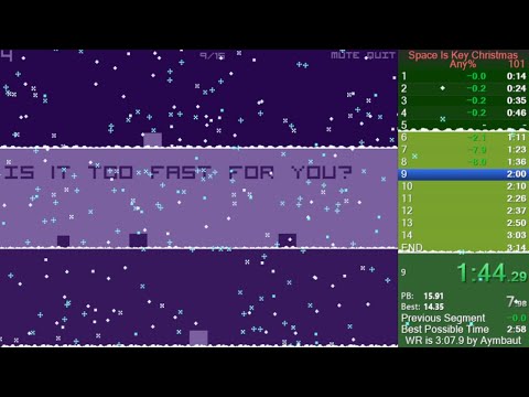 (WR) [2:57.883] Space Is Key Christmas - Any% Speedrun