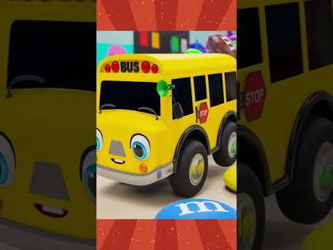 The Wheels On The Bus Go To Town |  #short3d #shortsviral #shortsyoutube | Baby Car Songs TV