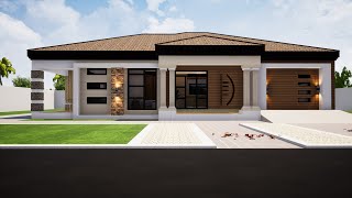 Simple and beautiful house design | 2 Bedroom design- Hip Roof | 16mx14.5m