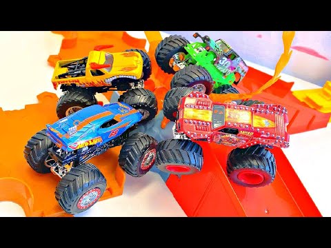 MONSTER JAM | GRAVE DIGGER | SUPER LOOP SMASHUP | MAX-D | HOT WHEELS MONSTER TRUCKS | EL TORO LOCO