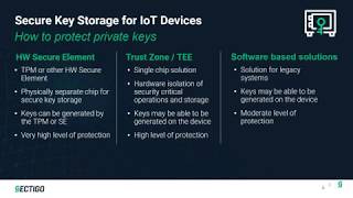 Secure Key Storage for IoT Devices