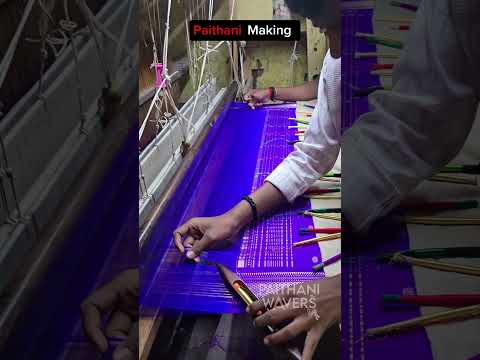 Manufacturing silk saree pallu design #manufacturing #traditional #silk #paithani #saree