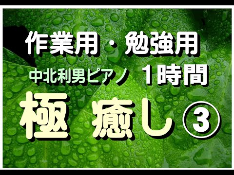 極癒しNo3 １時間の究極の作業用・勉強用ＢＧＭ　ピアノ　中北利男