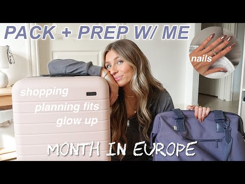 CHAOTIC travel prep & pack vlog *for a MONTH in Europe*