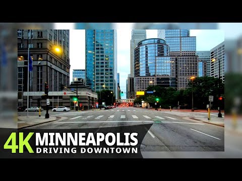 Minneapolis 4K60fps - Evening drive - Minnesota, USA