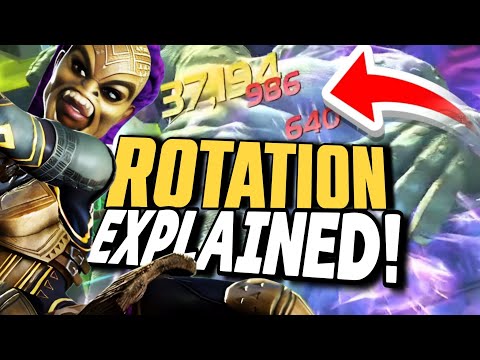 Jabari Panther's Big Damage Rotation EXPLAINED ! Marvel Contest of Champions