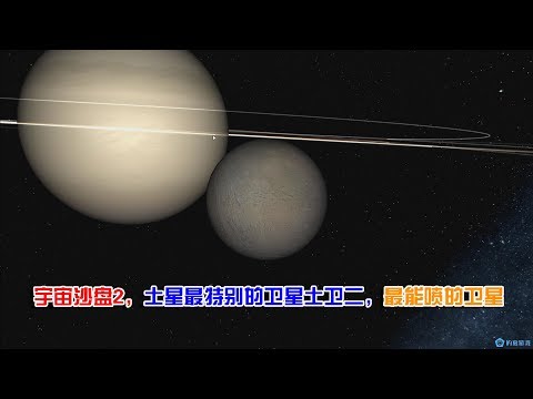 宇宙沙盘2，土星最特别的卫星土卫二，最能喷的卫星