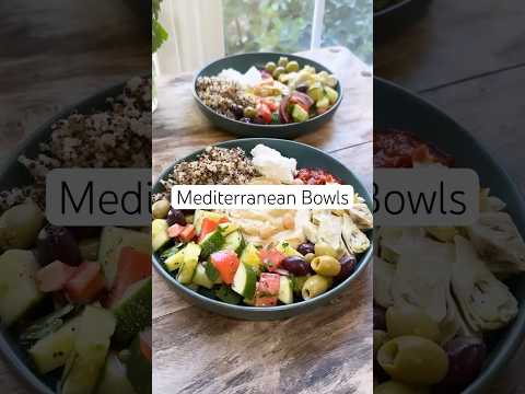 Mediterranean Bowls | Mediterranean Diet Recipe! #mediterraneandiet #shorts