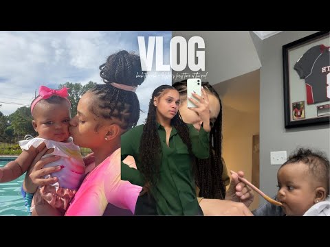 VLOG: Getting Back Into Real Estate + Night Time Routine + Rylan's First Time At The Pool