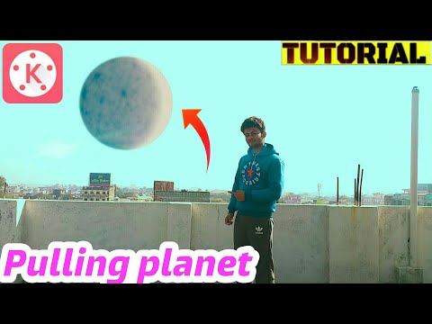 Pulling planet effect editing with KineMaster